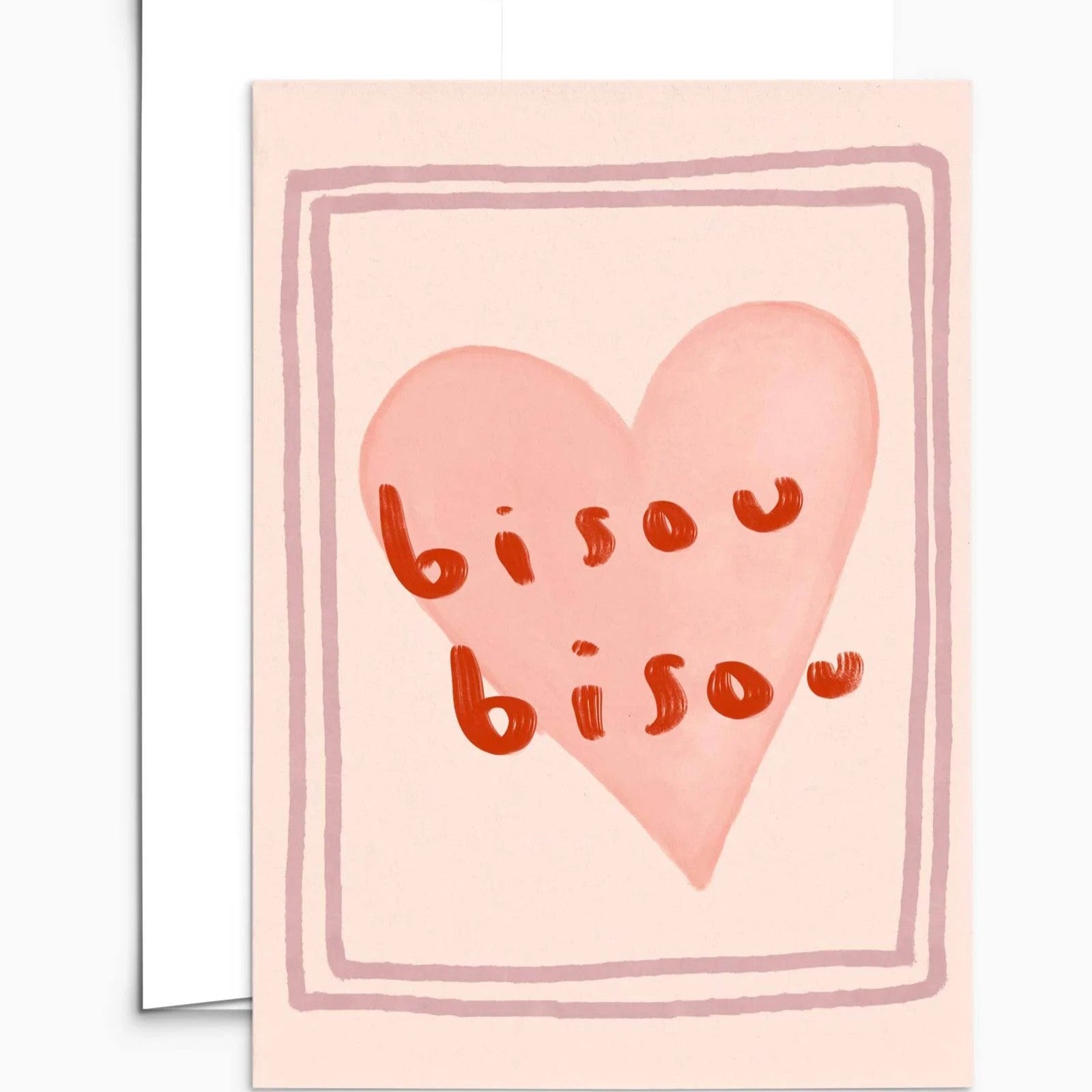 Tarjeta de felicitación Bisou Bisou