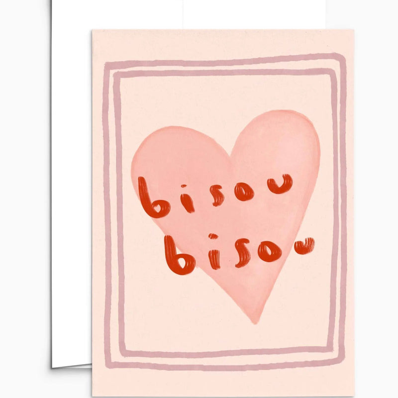 Tarjeta de felicitación Bisou Bisou