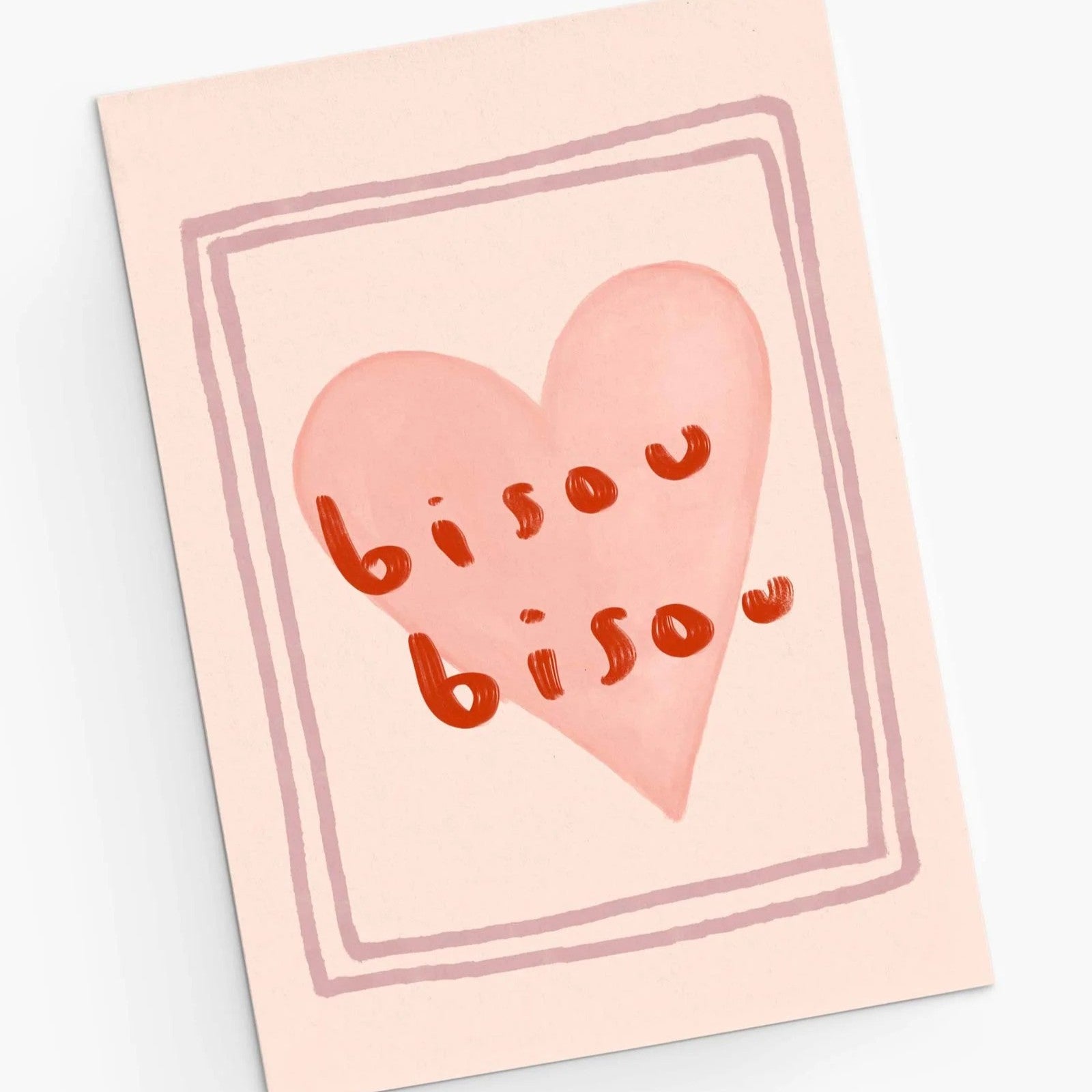 Tarjeta de felicitación Bisou Bisou