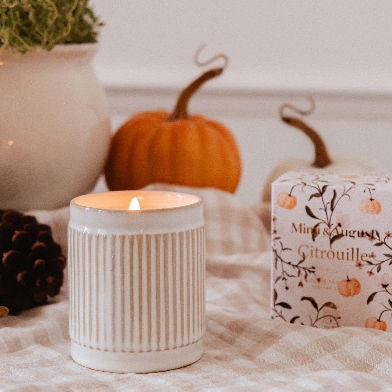 Vela Reutilizable - Citrouille 8oz
