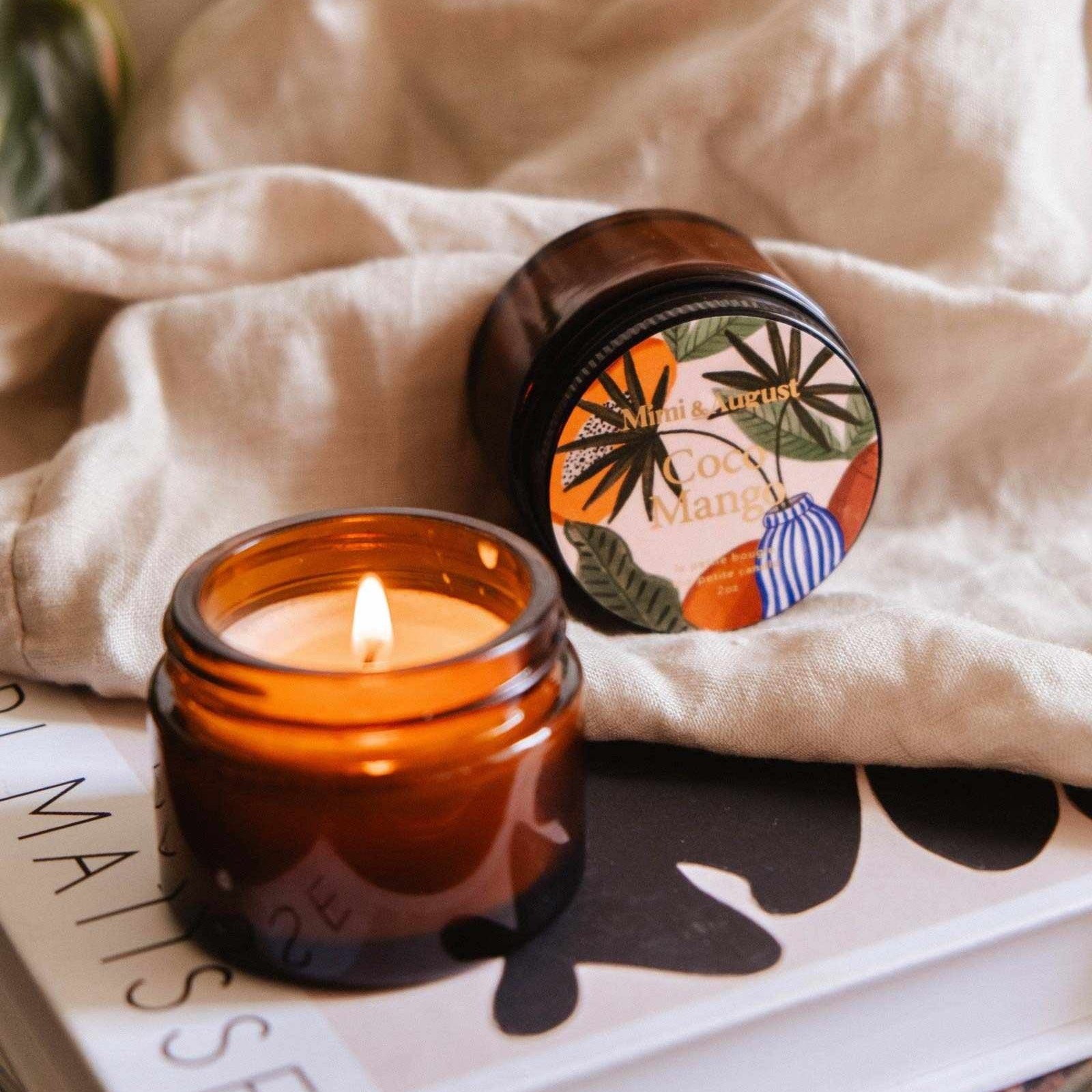 Vela de coco y mango de 2 oz