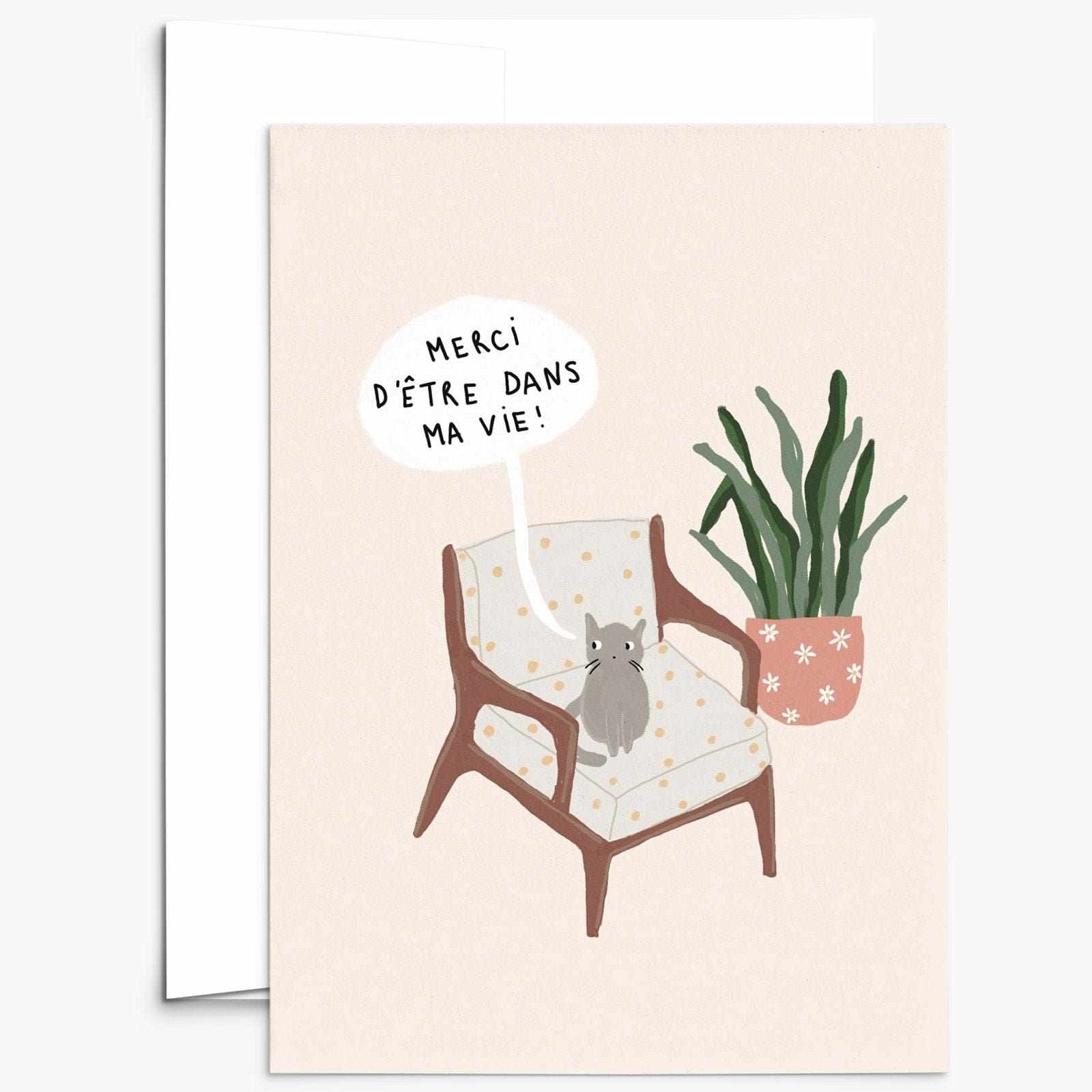 Merci d'être dans ma vie Greeting Card