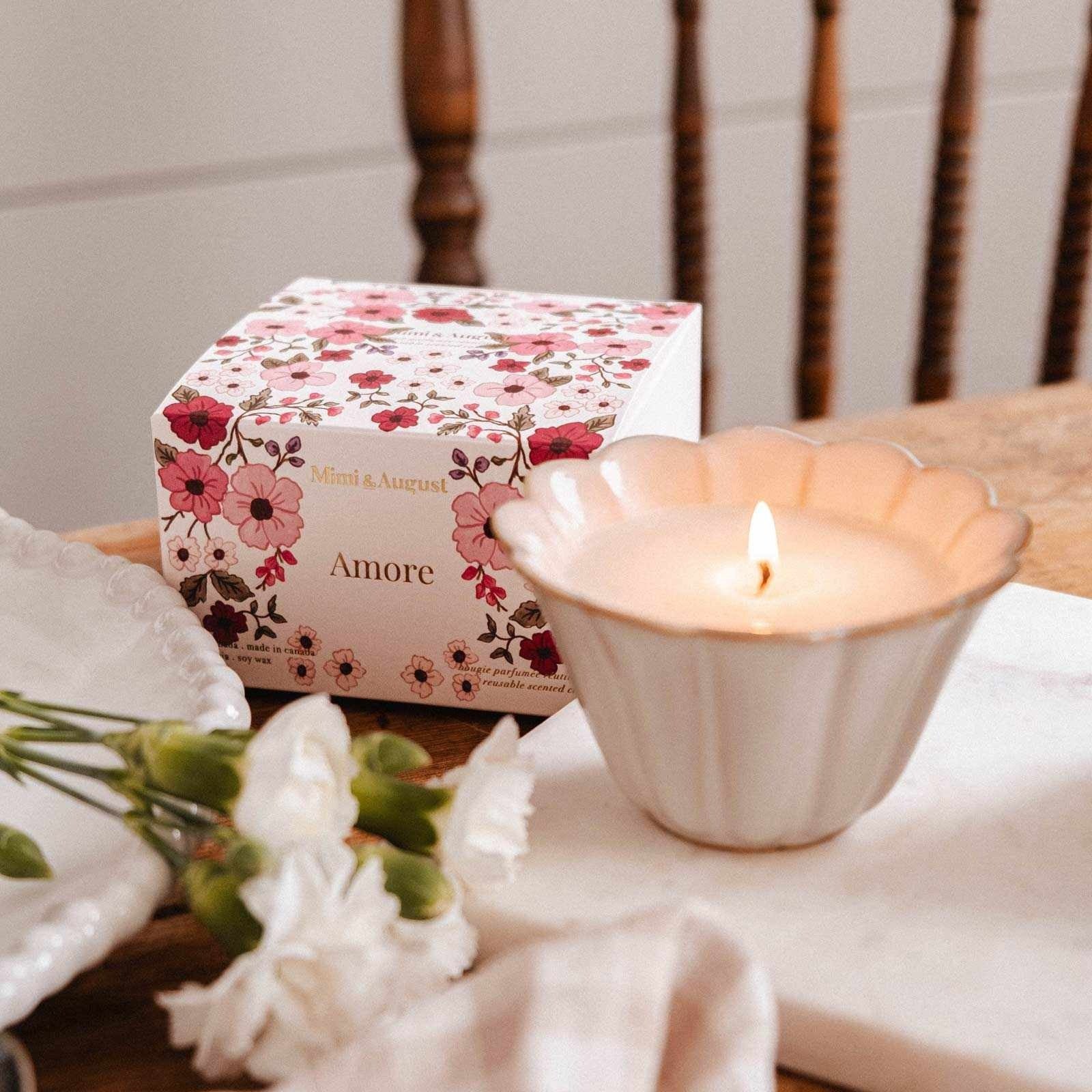 Bougie réutilisable - Amore 4oz