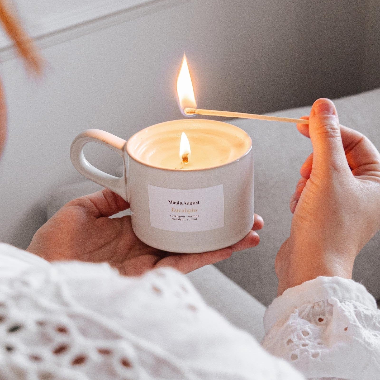 Vela reutilizable - Eucalipto 5.5oz