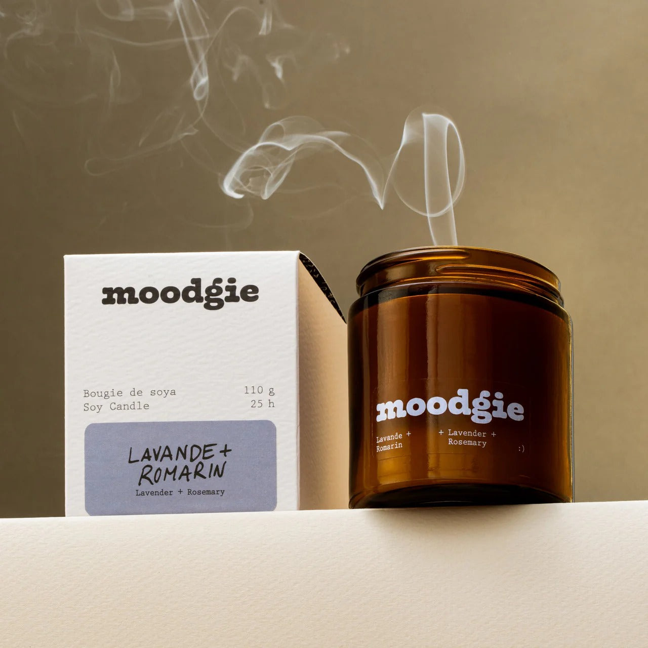 Bougie de soja Lavande et Romarin 110g