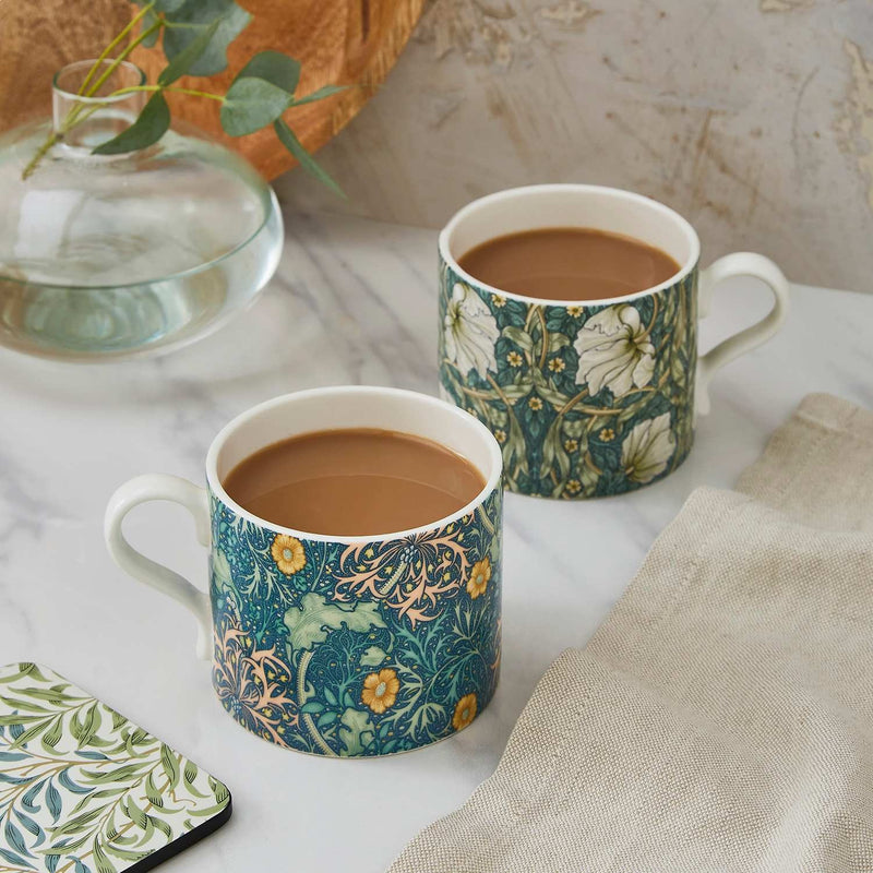 Morris & Co Set of 2 Seaweed & Pimpernel Mugs