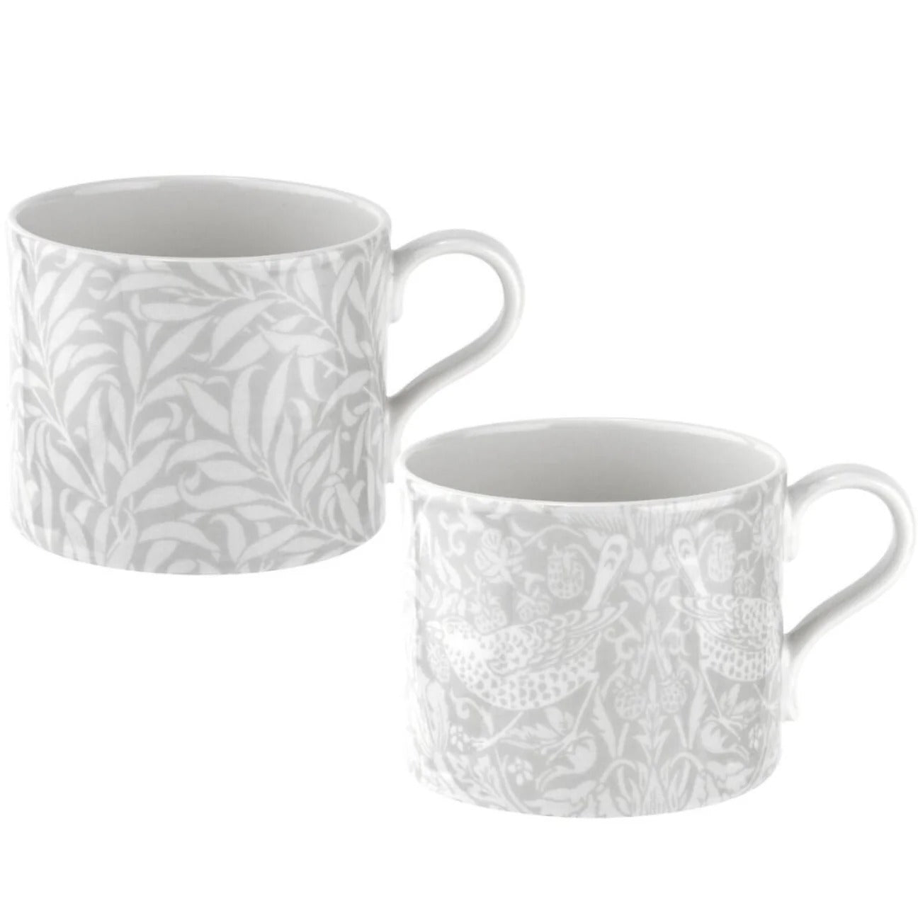 Ensemble de 2 tasses Morris et Co «  Strawberry Thief » et « Willow Bough »