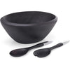 Noir Salad Bowl with Servers – Tableware gift Montreal Villeray Urban Palate