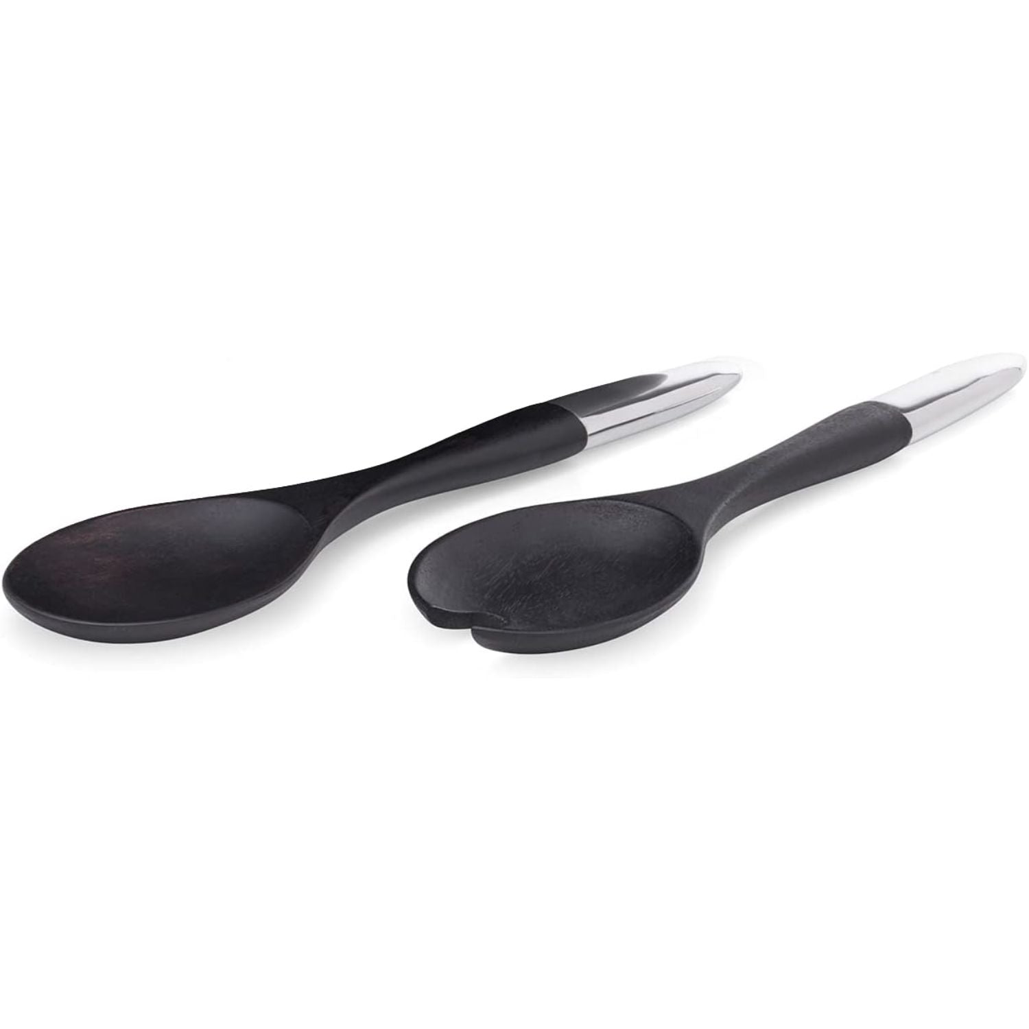 Noir Salad Bowl with Servers