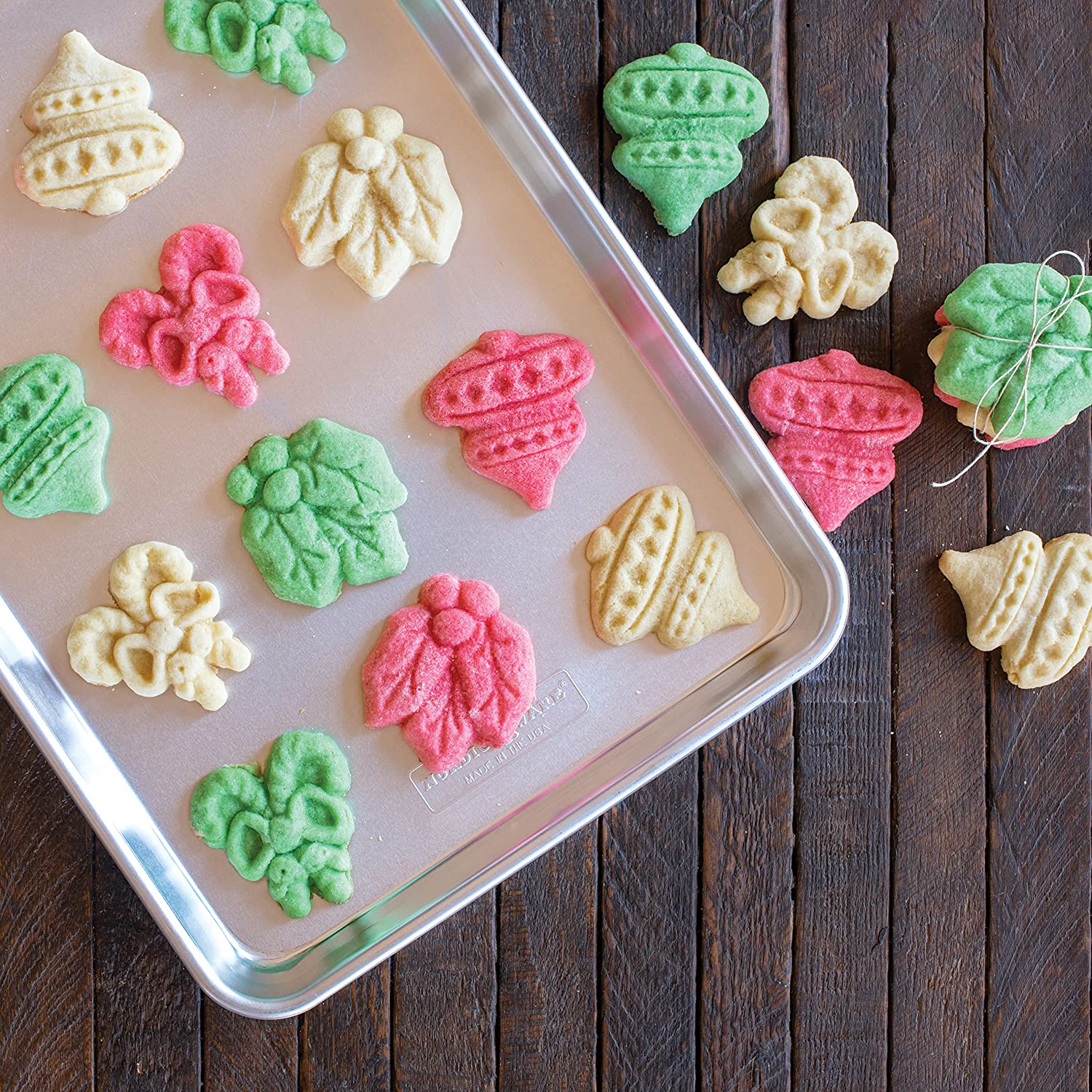 Holiday Cast Cookie Stamps, set of 3