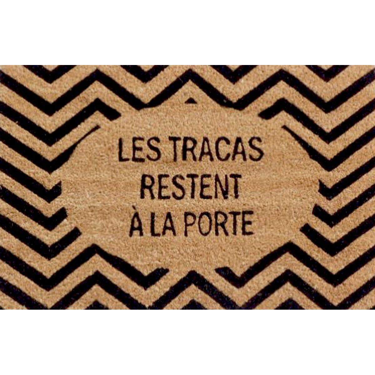 Doormat Les Tracas Restent à la Porte – Home Décor cadeau Montréal Villeray Papille Urbaine