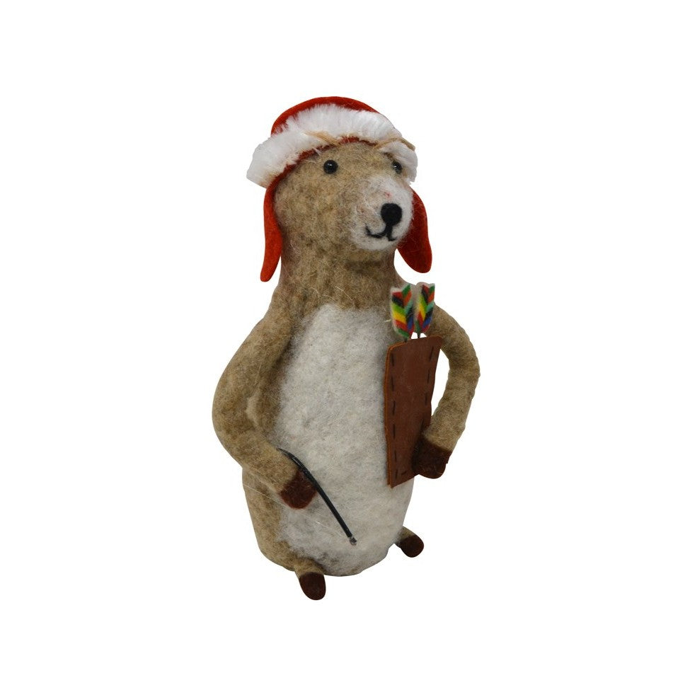 Felt Bear Ornament – Holiday Décor gift Montreal Villeray Urban Palate