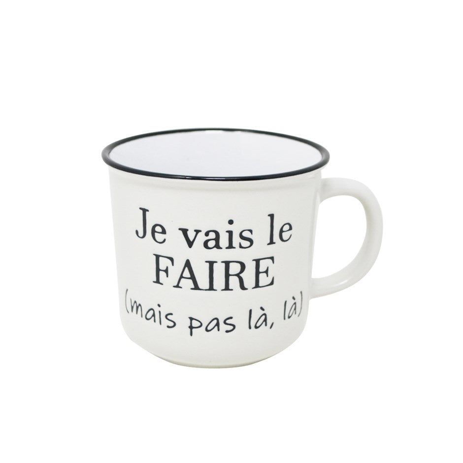 Je Vais Le Faire Mug 14 oz – Drinkware cadeau Montréal Villeray Papille Urbaine