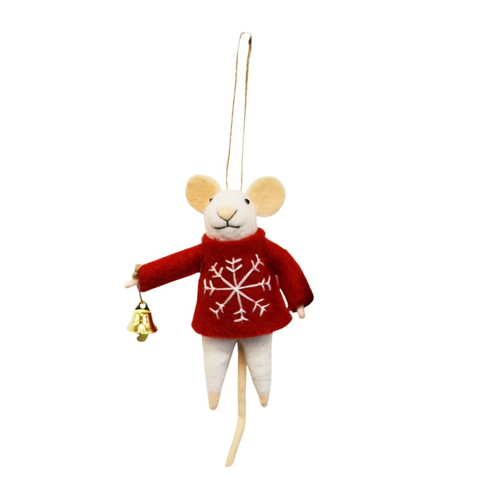 Adorno de ratón con campana