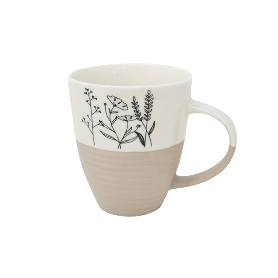 Flowers Mug - Nude 320ml – Drinkware gift Montreal Villeray Urban Palate