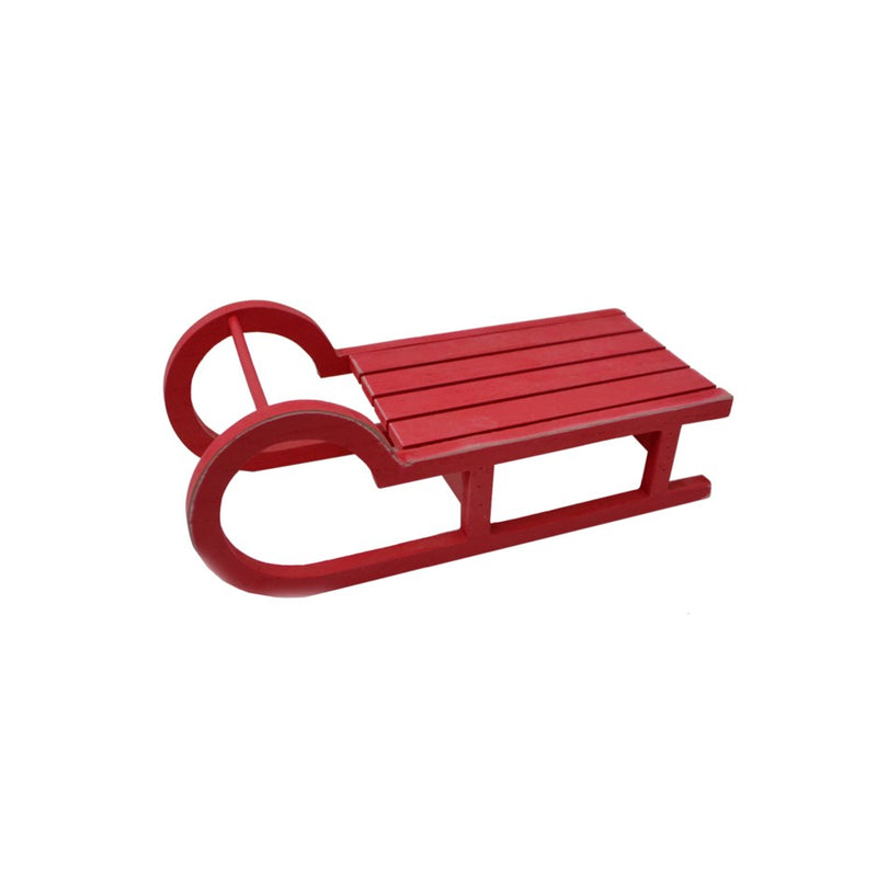 Red Wooden Sled