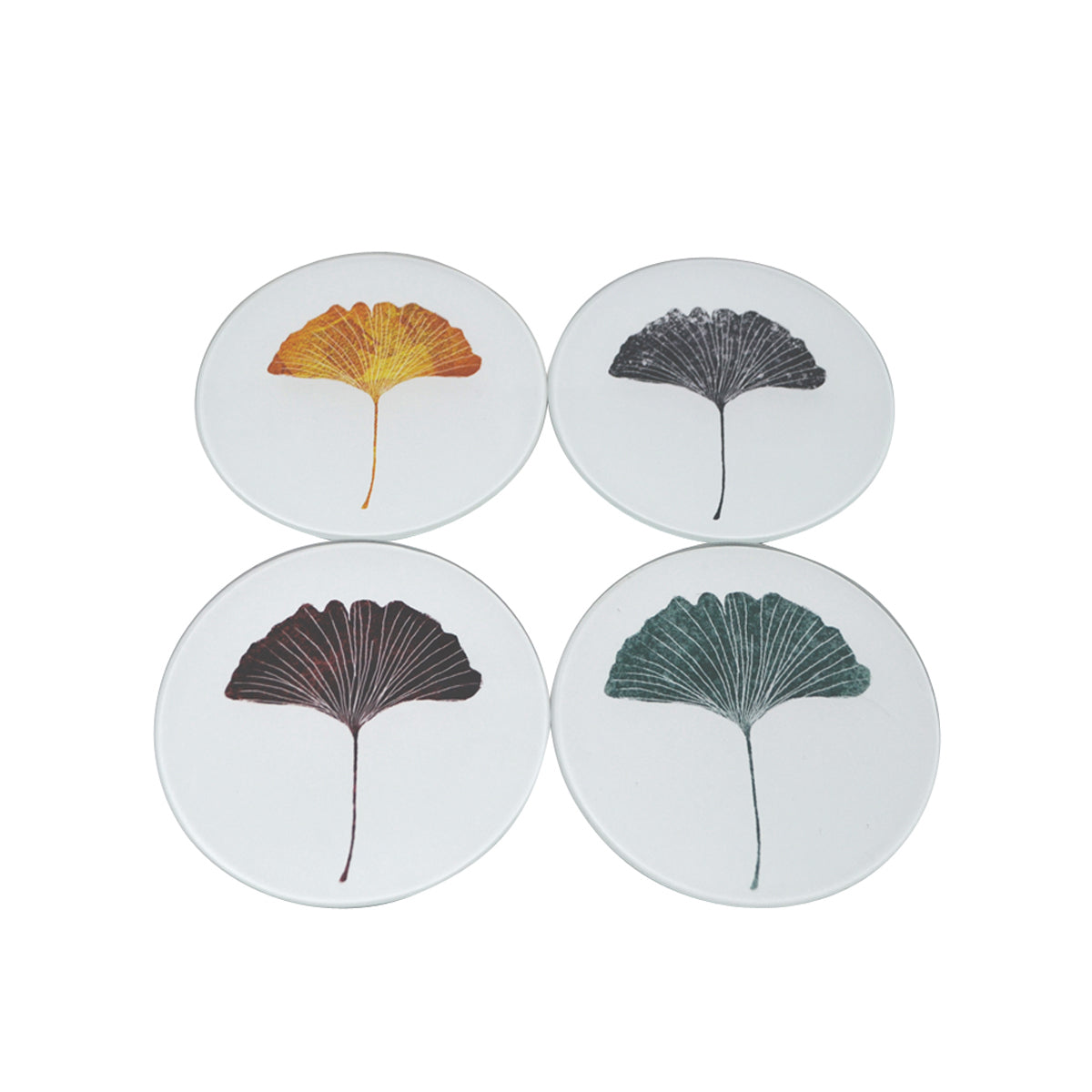 Ginko Coasters - Set of 4 – Home Décor gift Montreal Villeray Urban Palate