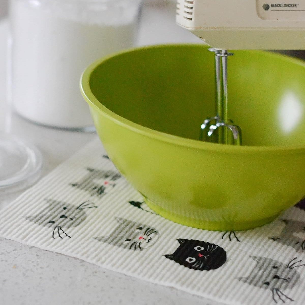 Swedish Drying Mat Cats Meow 12 x 14 inches