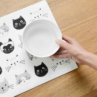 Swedish Drying Mat Cats Meow 12 x 14 inches