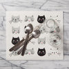 Swedish Drying Mat Cats Meow 12 x 14 inches