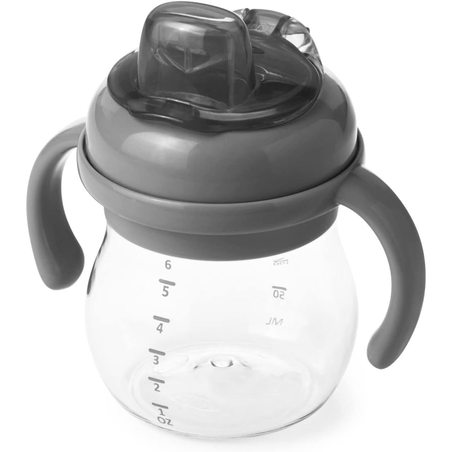 Soft Spout Sippy Cup with Removable Handles - Gray