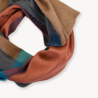 Alpaca Seamless Multi Stripe Scarf - Aspen