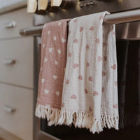 Toallas de mano de algodón turco "Have A Heart" - Paquete de 2