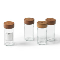 Glass Spice Jars - Set of 4