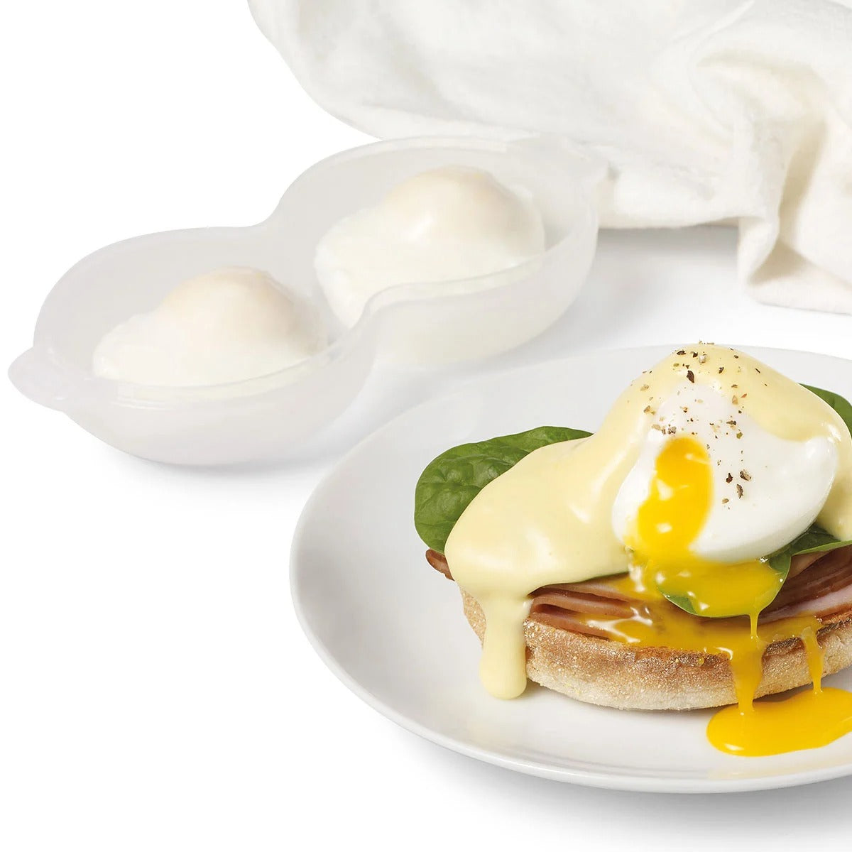 Microwave Double Egg Poacher