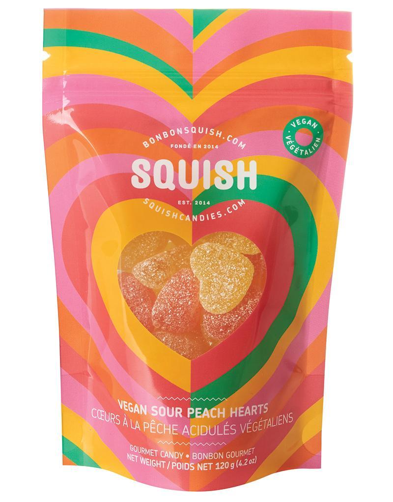 Vegan Sour Peach Hearts 120g