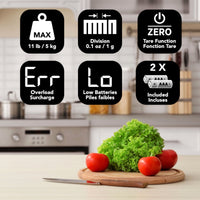 Digital Kitchen Scale - Stainless Steel Platform