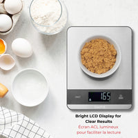 Digital Kitchen Scale - Stainless Steel Platform