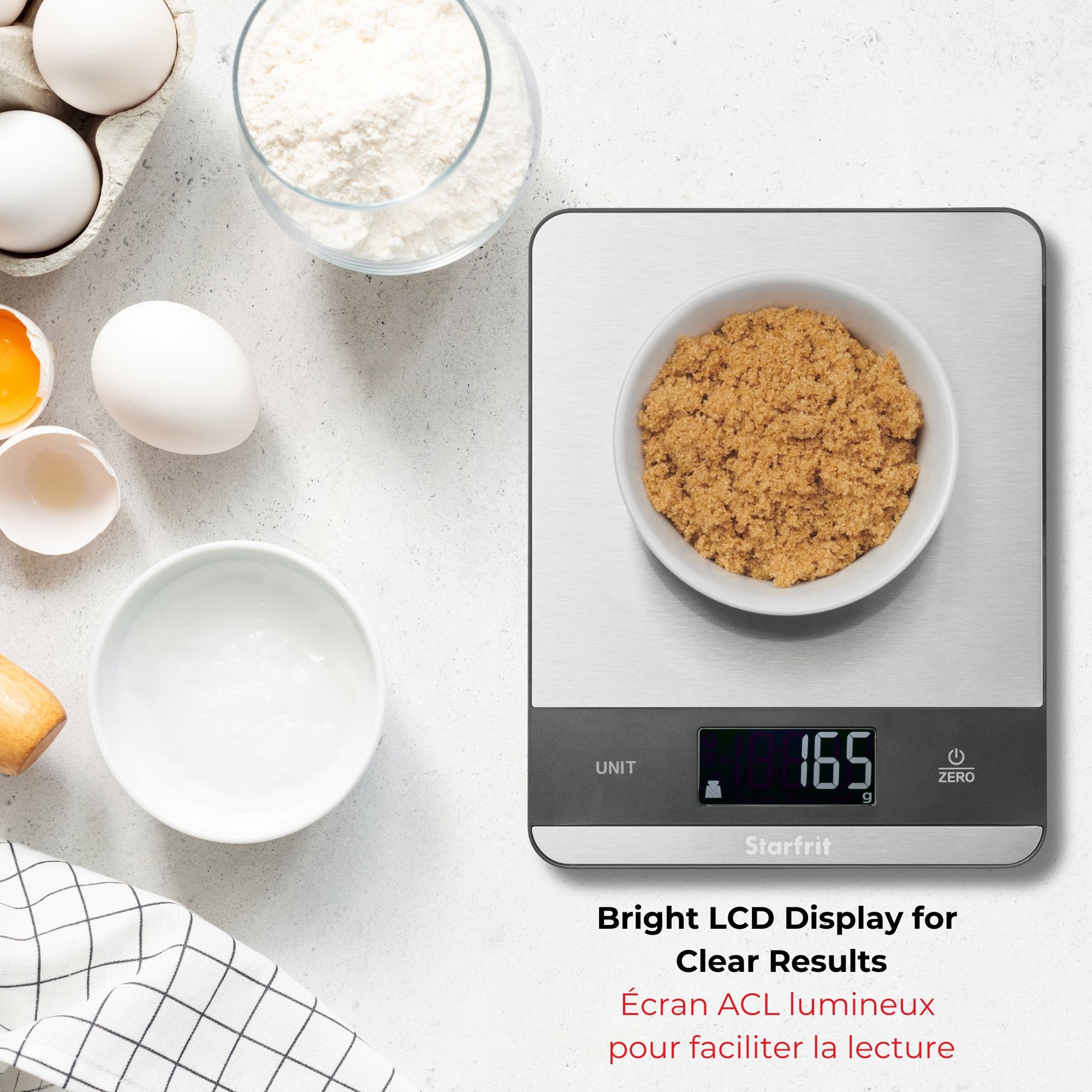 Digital Kitchen Scale - Stainless Steel Platform