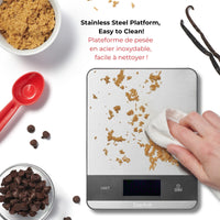 Digital Kitchen Scale - Stainless Steel Platform