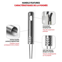 Juego de 3 coladores de araña de acero inoxidable de estilo asiático