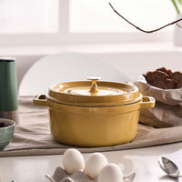 Cocotte redonda de hierro fundido Citron - 24 cm / 3,7 l