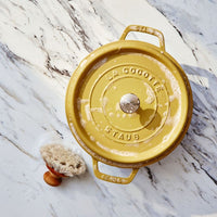 Cocotte redonda de hierro fundido Citron - 24 cm / 3,7 l