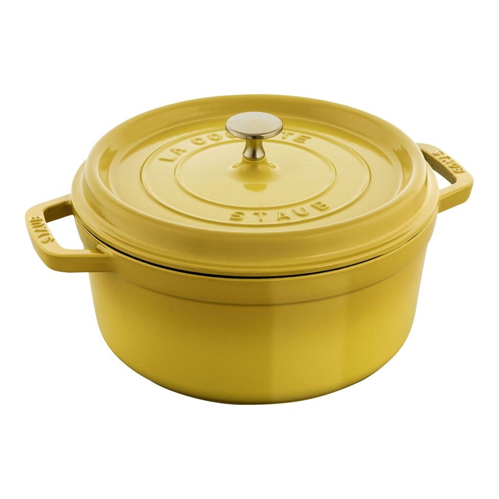 Cocotte redonda de hierro fundido Citron - 24 cm / 3,7 l