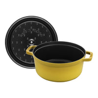 Cocotte redonda de hierro fundido Citron - 24 cm / 3,7 l