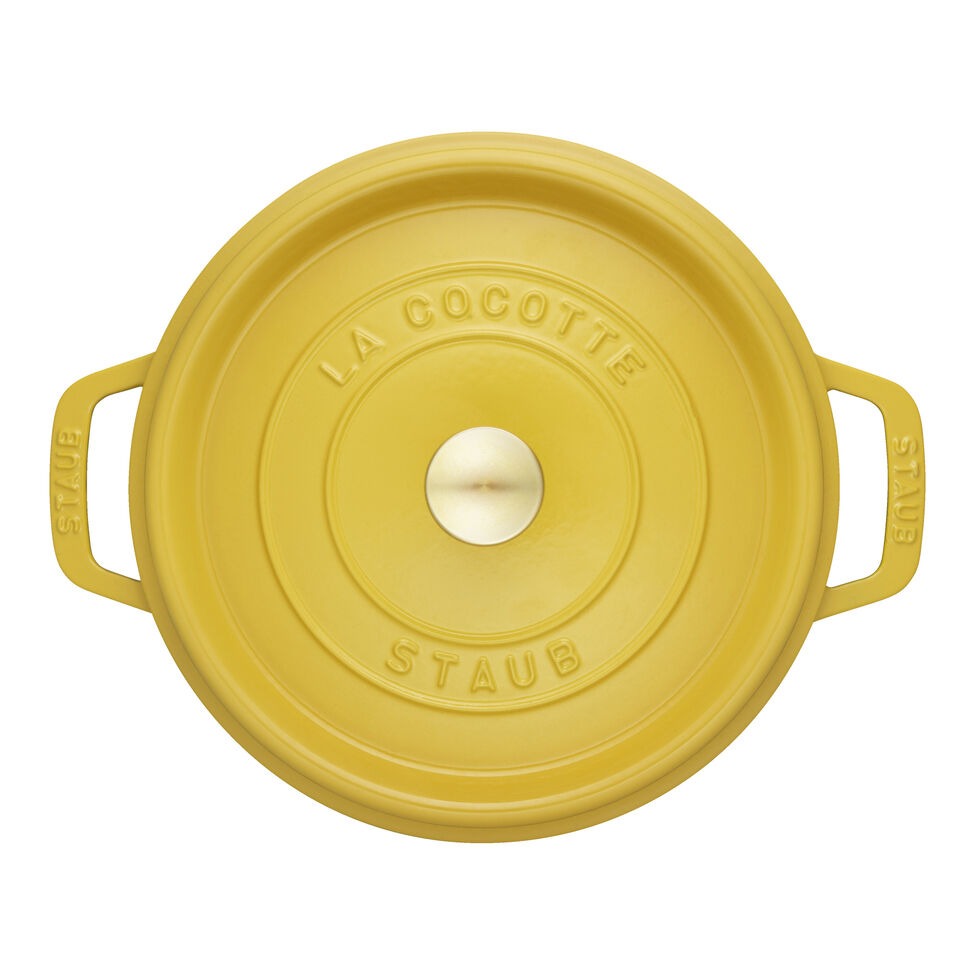 Cocotte redonda de hierro fundido Citron - 24 cm / 3,7 l