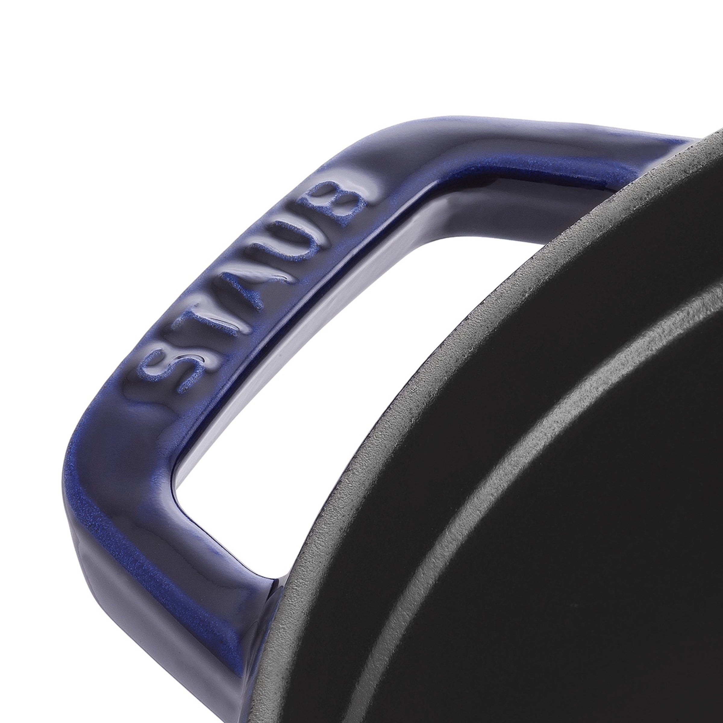 Cocotte ronde en fonte bleu foncé - 24 cm / 3,7 L