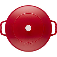 Cast Iron Round Braiser with lid 28cm 3,7L - Chistera Cherry