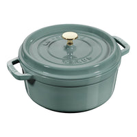 Cocotte redonda de hierro fundido de eucalipto - 24 cm / 3,7 l