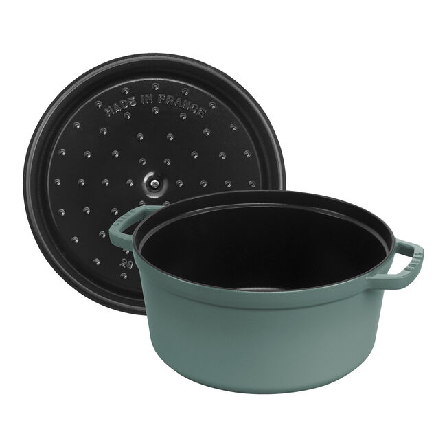 Cocotte redonda de hierro fundido de eucalipto - 24 cm / 3,7 l