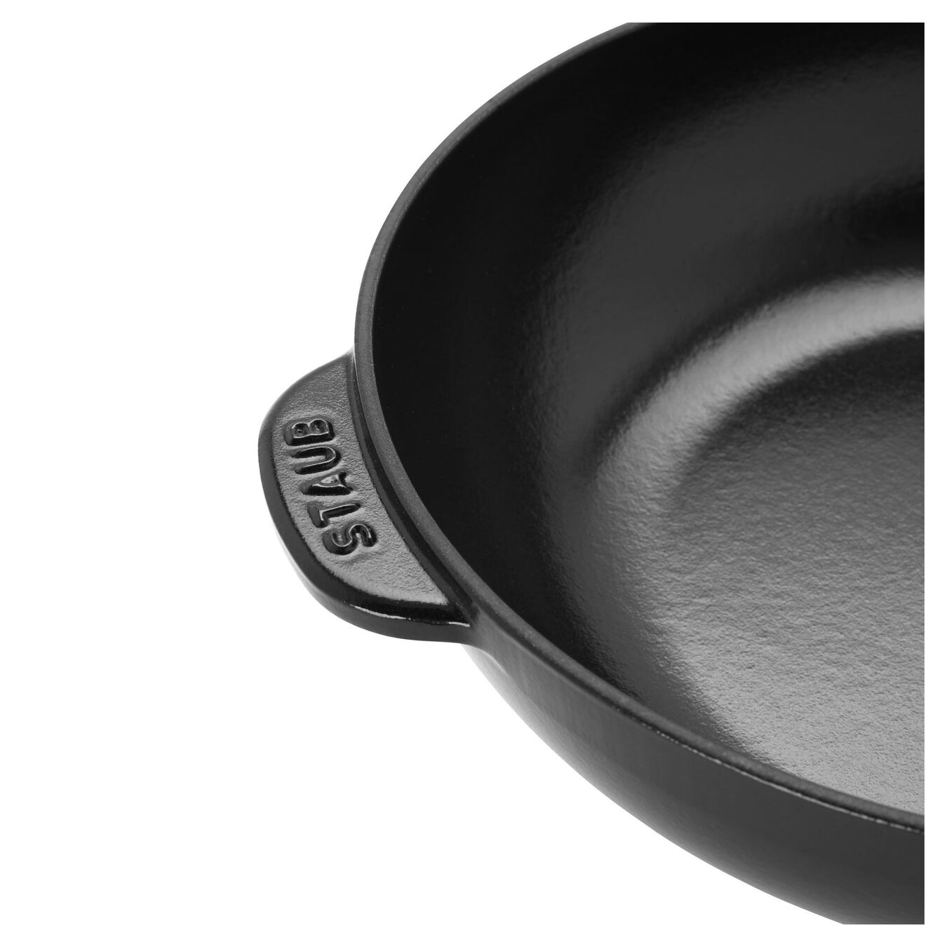 Black Cast Iron Daily Pan with Glass Lid - 26cm