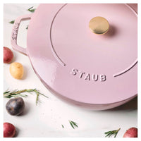 Cocotte ronde en fonte Sorbet Rose - 4,8 L