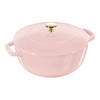 Cocotte ronde en fonte Sorbet Rose - 4,8 L