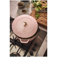 Cocotte ronde en fonte Sorbet Rose - 4,8 L