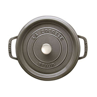 Graphite Grey Cast Iron Round Cocotte - 24cm / 3.7L