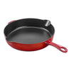 Cherry Red Cast Iron Traditional Deep Fry Pan 28cm / 11 inches